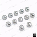12 Piece Chrome Cap Dress Kit for Harley Softail & Dyna (1999–2006)