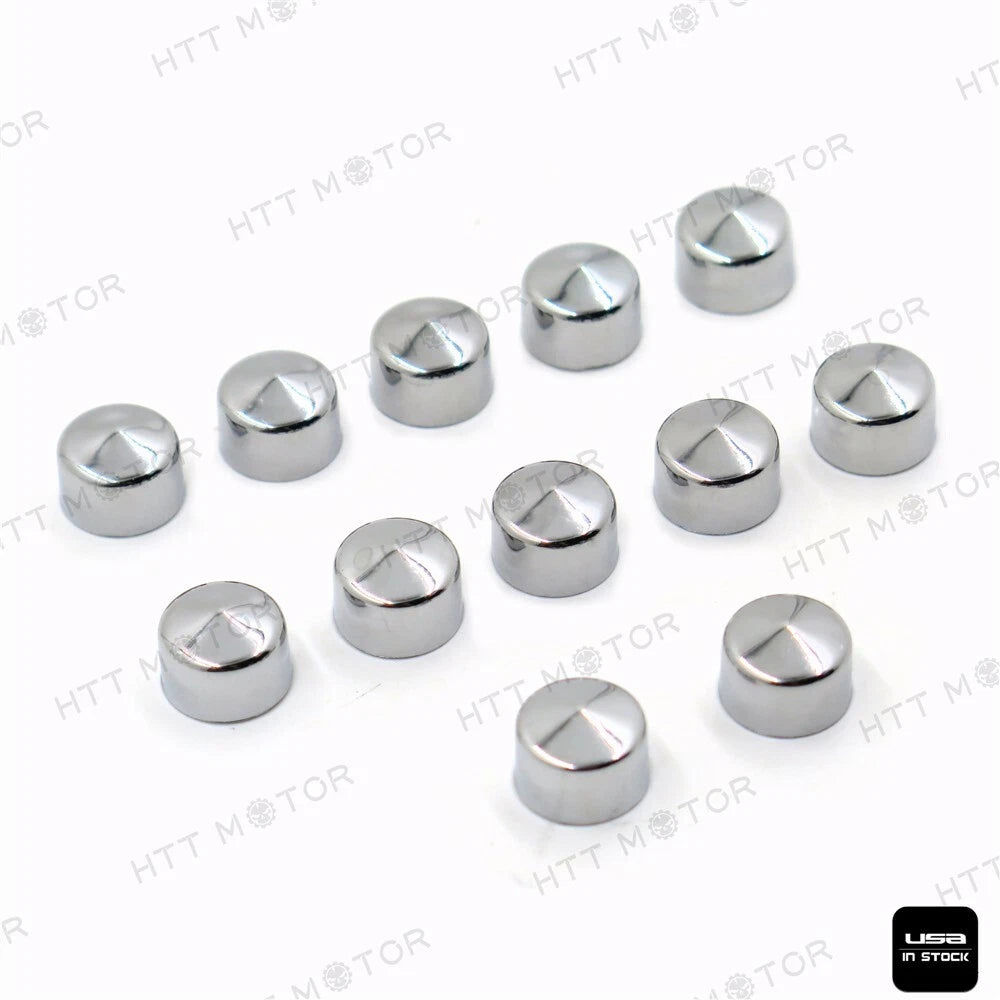12 Piece Chrome Cap Dress Kit for Harley Softail & Dyna (1999–2006)