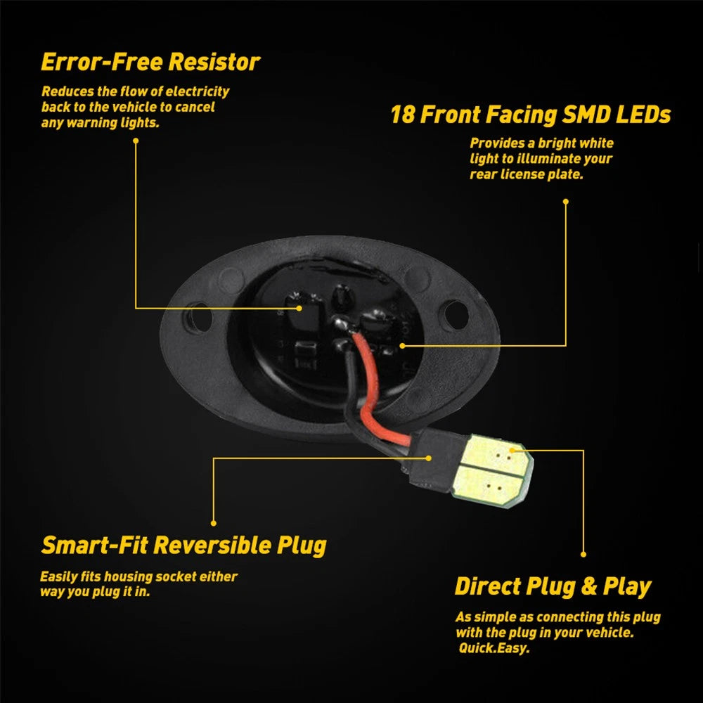 Smoked Lens LED Side Marker Lights for Chevy Camaro (1982–1992)