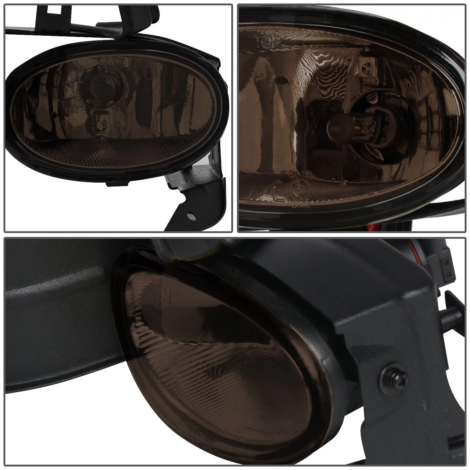 Pair Fog Light Lamps for Honda Accord Coupe (2008–2010) w/Switch Wiring & Bulb Smoked