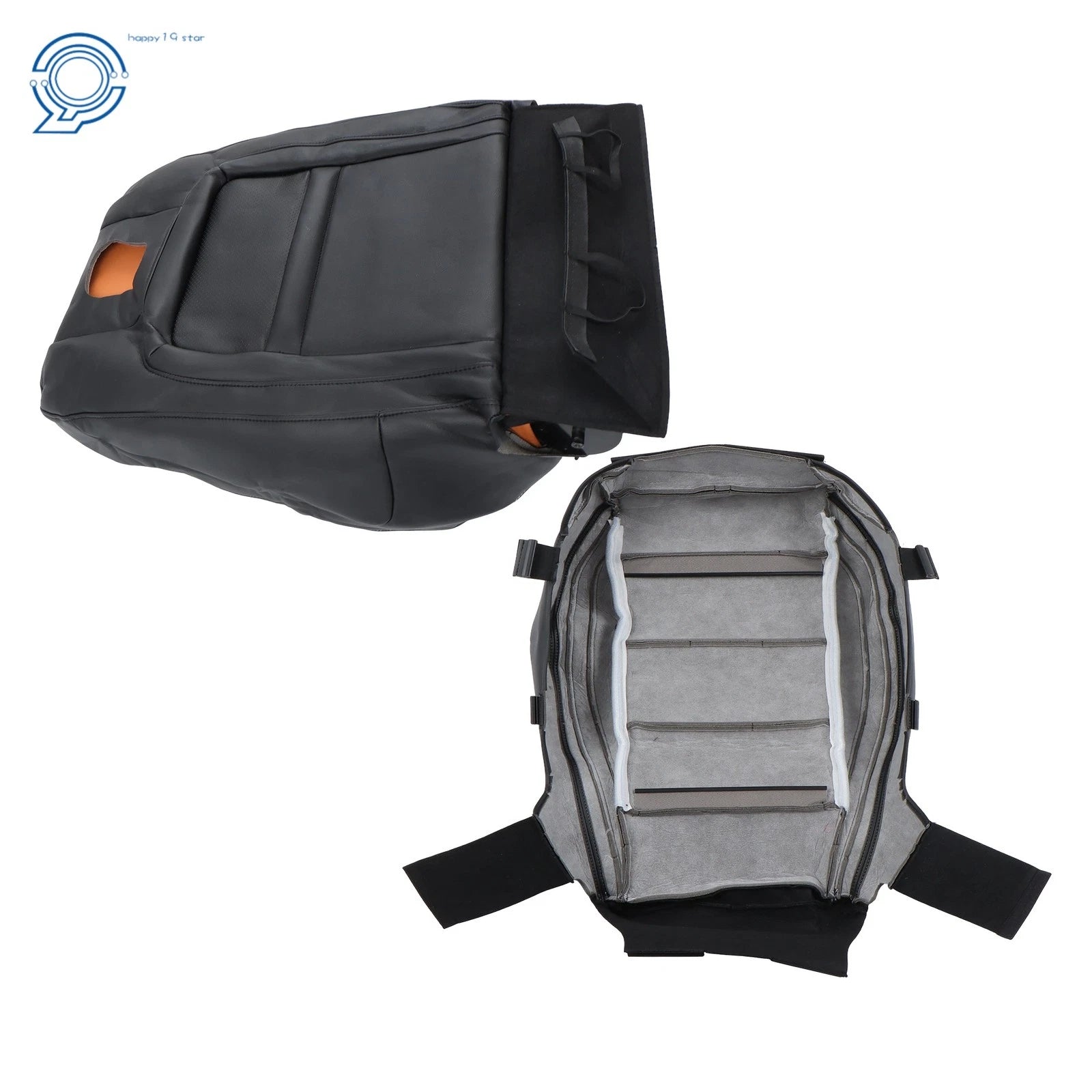 Passenger Back Bottom Seat Cover for Ford Mustang (2015–2023) Perforated Black