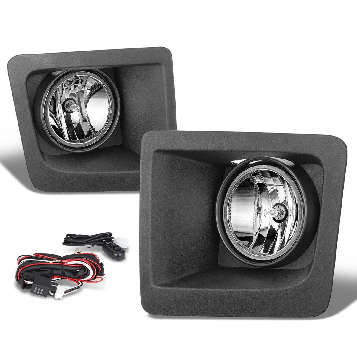 Fog Lights for GMC Sierra 1500 (2014–2015) OE Style Clear Lens + Bulbs