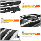Front Upper Grille Assembly for Honda Odyssey (2011–2013) w/Badge Slot, Chrome Moulding