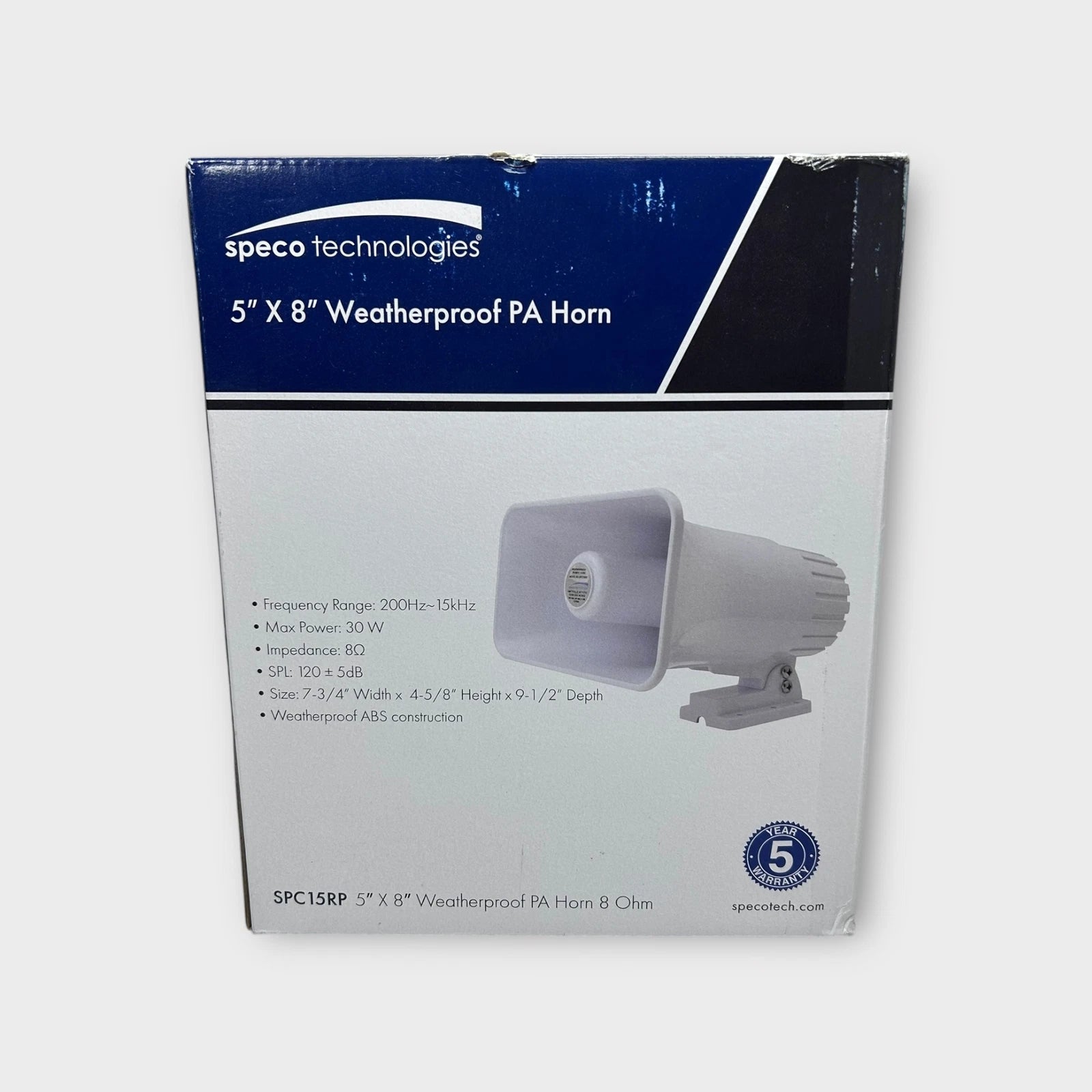 Weather Proof PA Horn for Speco Technologies SPC15RP (5'' x 8'', 30W)