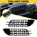 Honeycomb Fog Light Grille Mesh Cover Bezels for Audi A6 C7 (2012–2015)