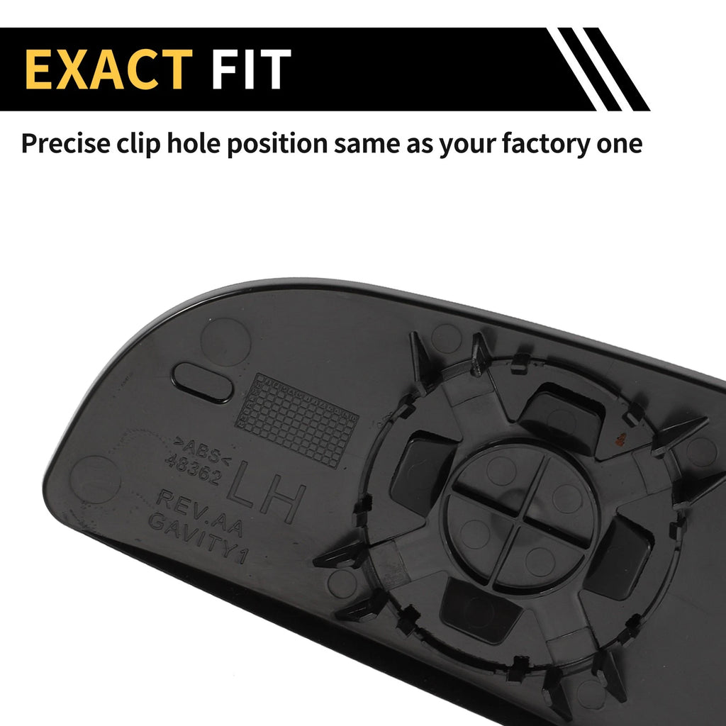 Left Mirror Glass Replacement for Dodge Ram 1500 (No. 68067731AA)
