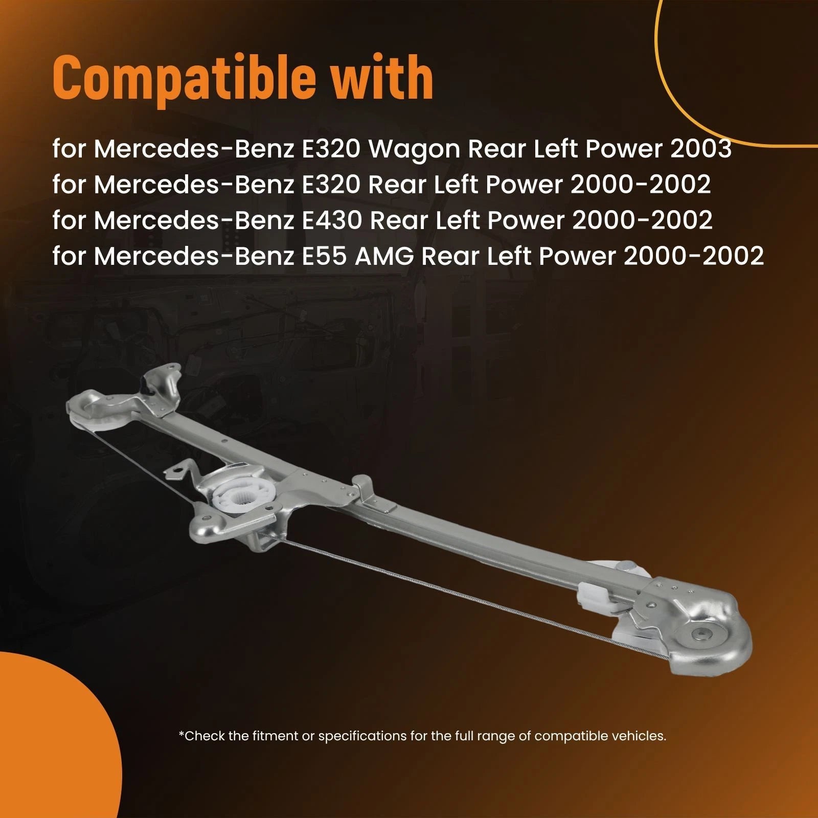 Electric Window Regulator Assembly for Mercedes-Benz E320 E430 (1996–2003)