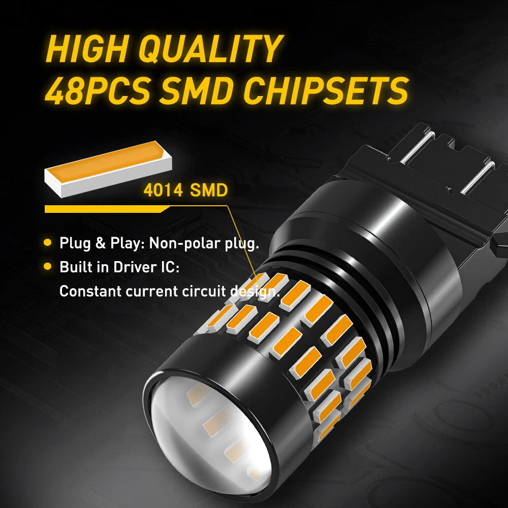 2X AUXITO 3156 3157 4157 LED Signal Turn Light Bulbs for