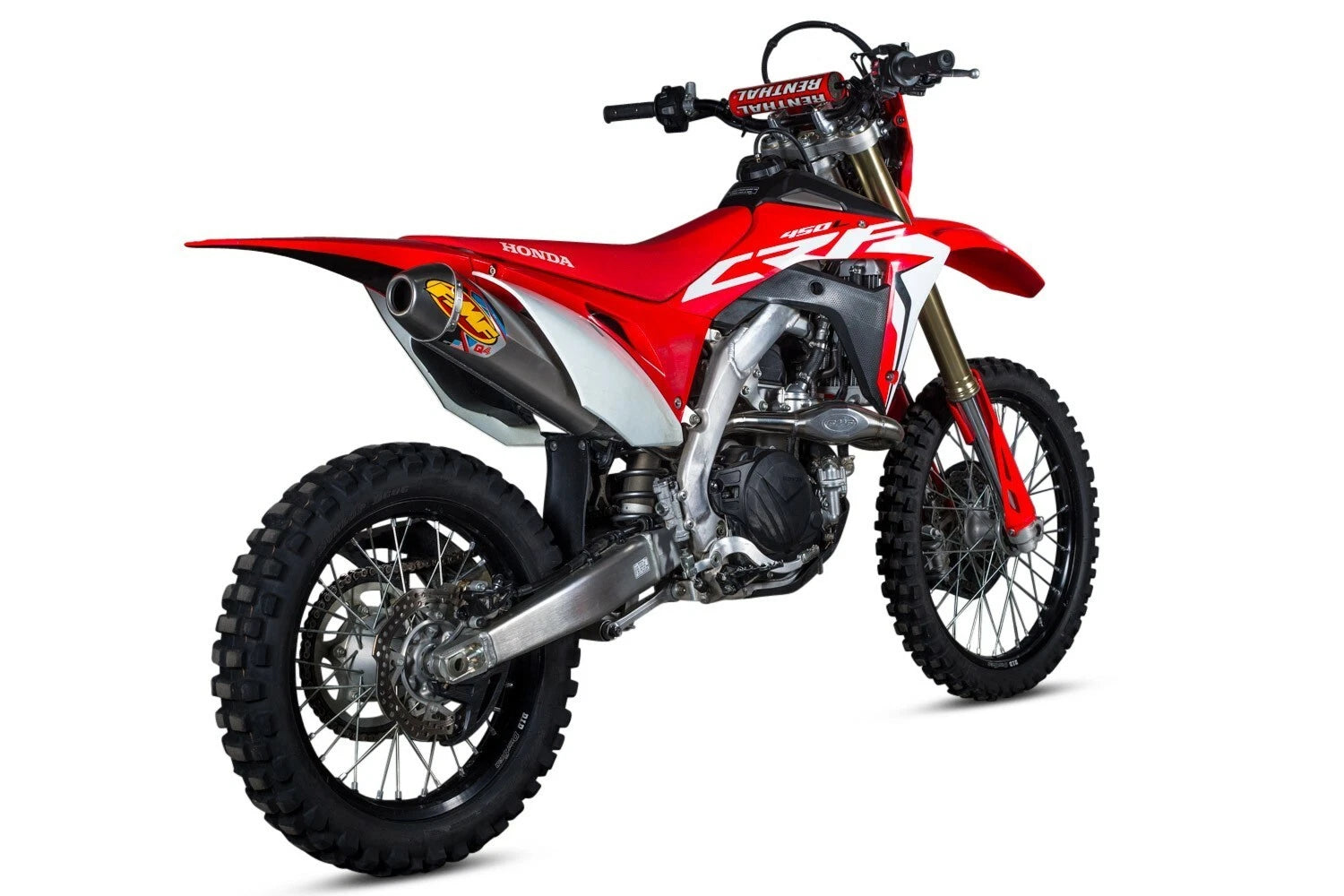 FMF Q4 HEX Slip-On Muffler Exhaust for Honda CRF450X (2019–2025)