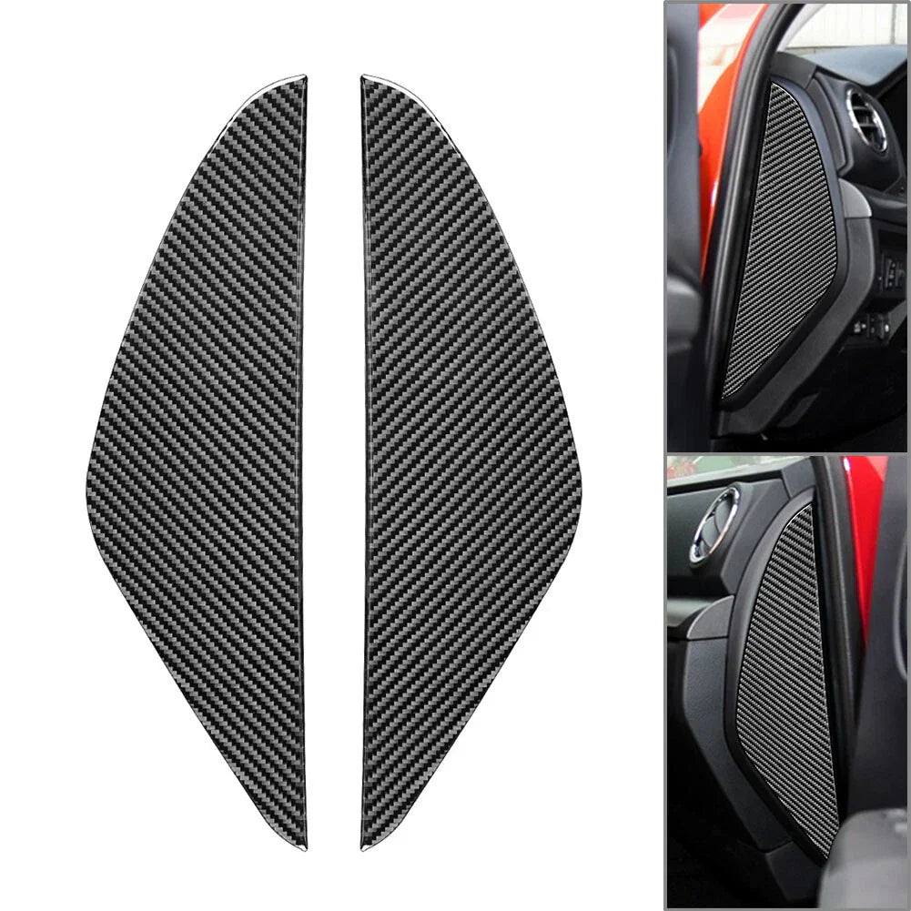 Carbon Fiber Black Door Cushion Cover for Toyota Tundra (2014-2021)