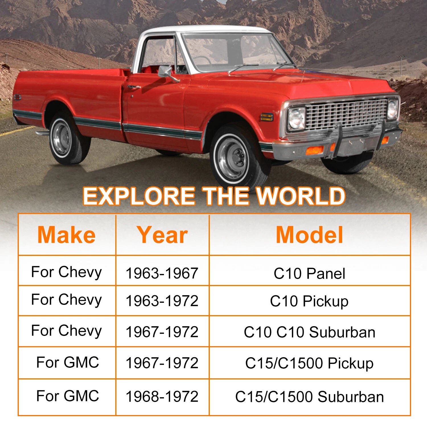 Trailing Arm Crossmember with Anti Squat for Chevrolet GMC C10 (1963–1972)