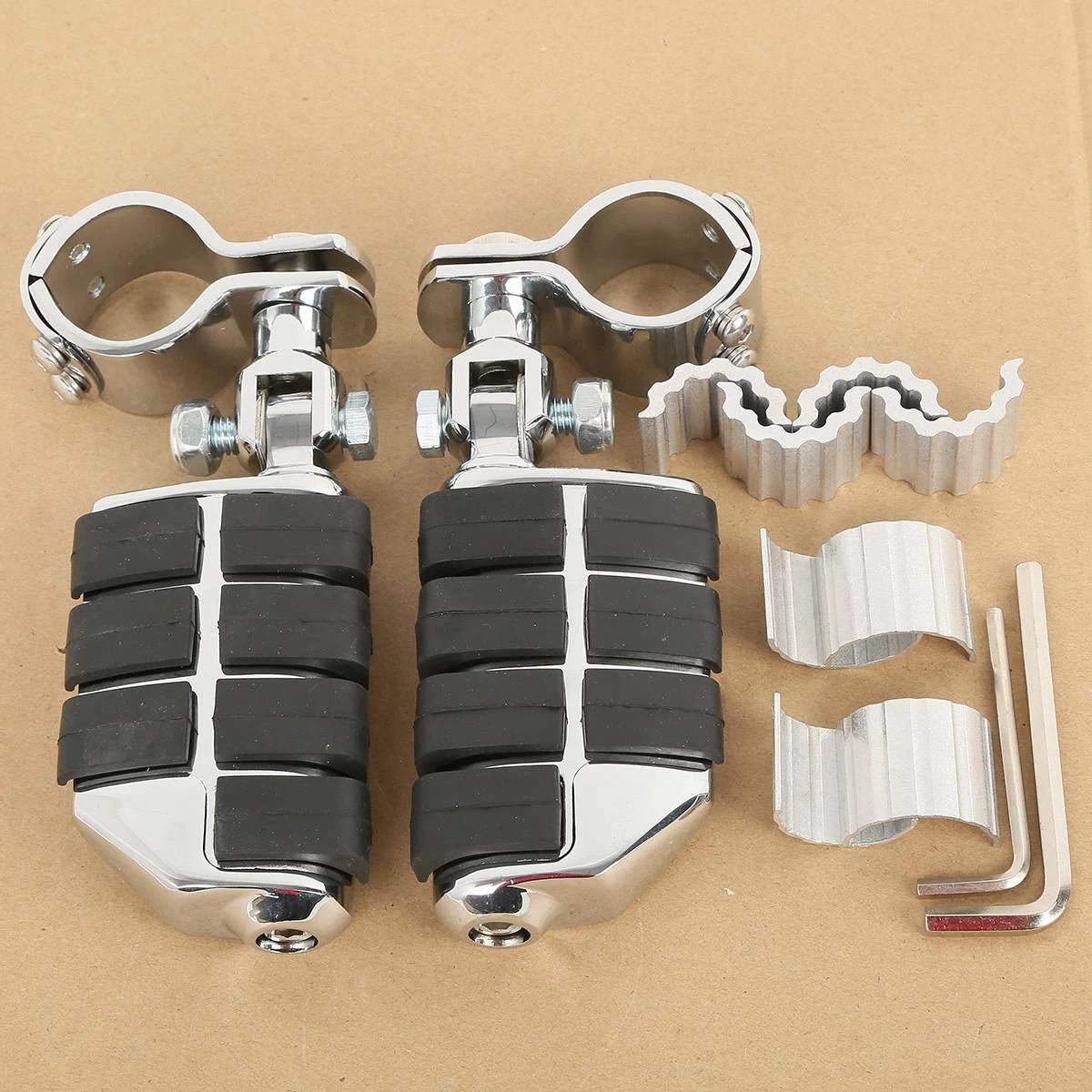 Dually Foot Pegs for Harley Honda Valkyrie 1800 (Universal 25 32 35mm)