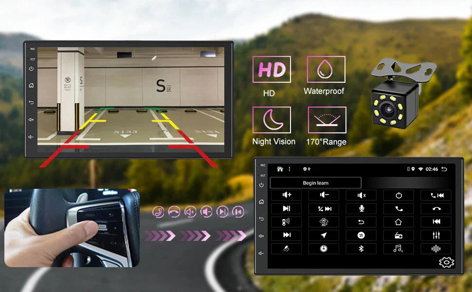 Apple CarPlay Android Auto Radio for Hino 300 616 617 (2006-2014)