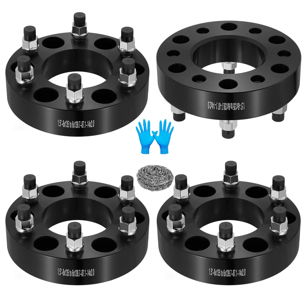 Wheel Adapter Set for Lincoln Navigator (1998–2014) 6x135 to 6x139.7 1.5 in