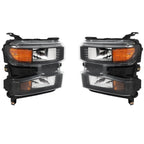 Headlight Assembly for Chevy Silverado 1500 (2019-2021) Halogen Clear