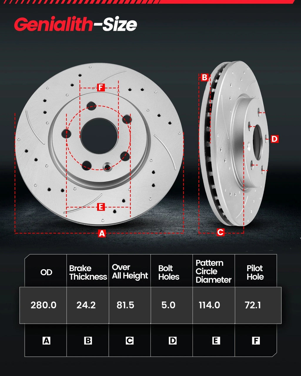 Front Drilled Slotted Brake Rotors & Ceramic Pads for Jeep Cherokee (1990–1999)