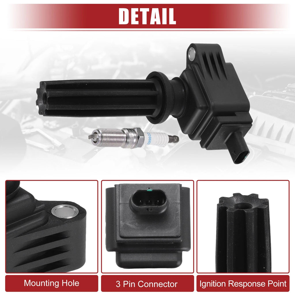 Set of 1 Ignition Coil Spark Plug for Ford Edge (2015–2023) No.CM5Z12029A