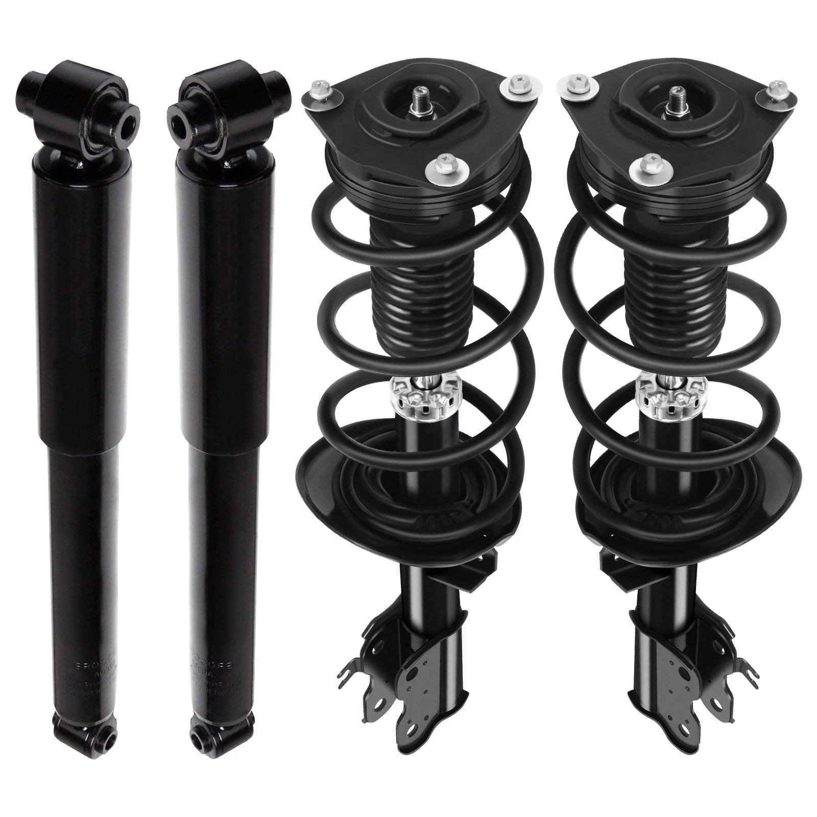 Set of 4 Complete Struts for Nissan Rogue (2008–2012)
