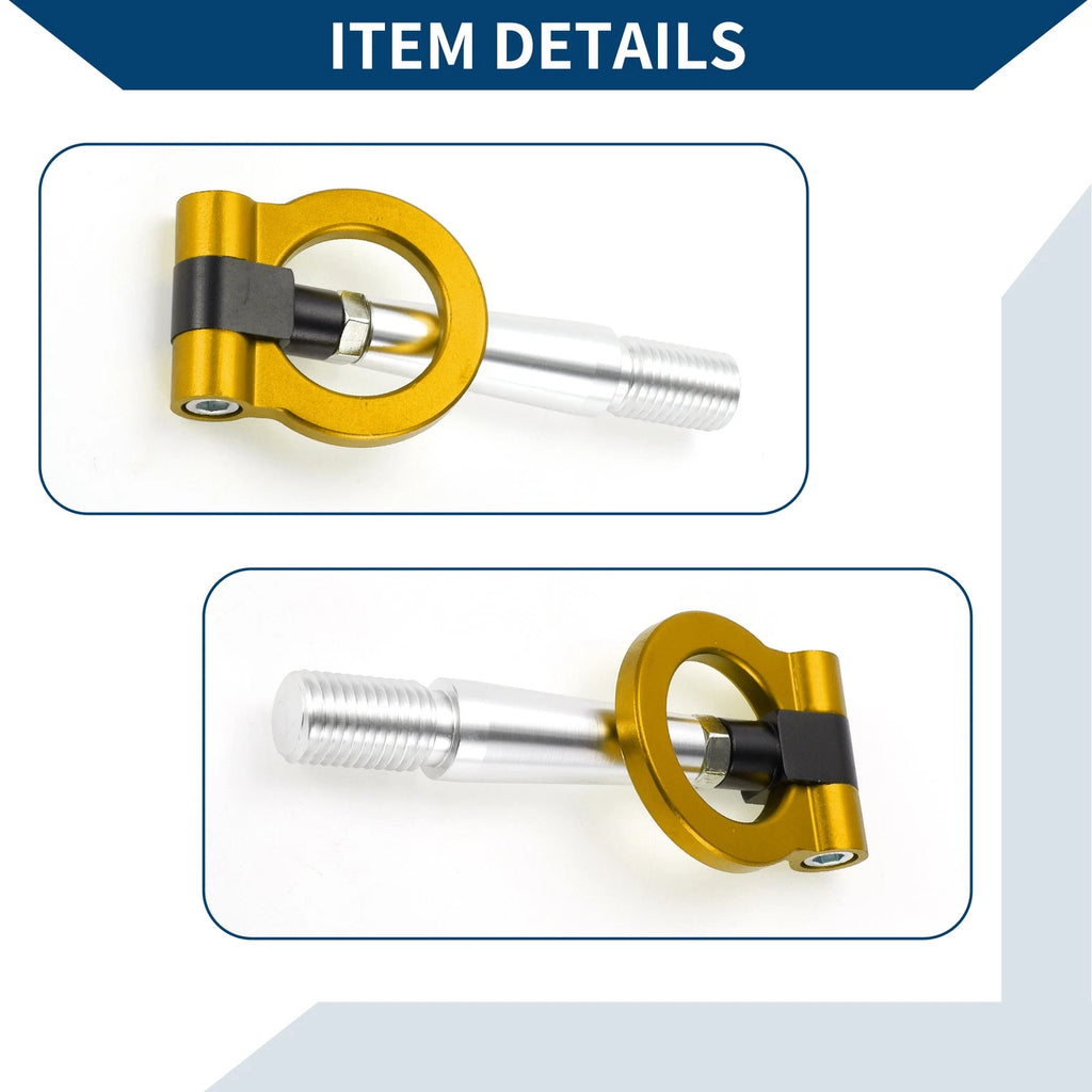Tow Hook Ring for Mitsubishi Lancer Evolution (1 pcs, 23.5cm, Yellow)