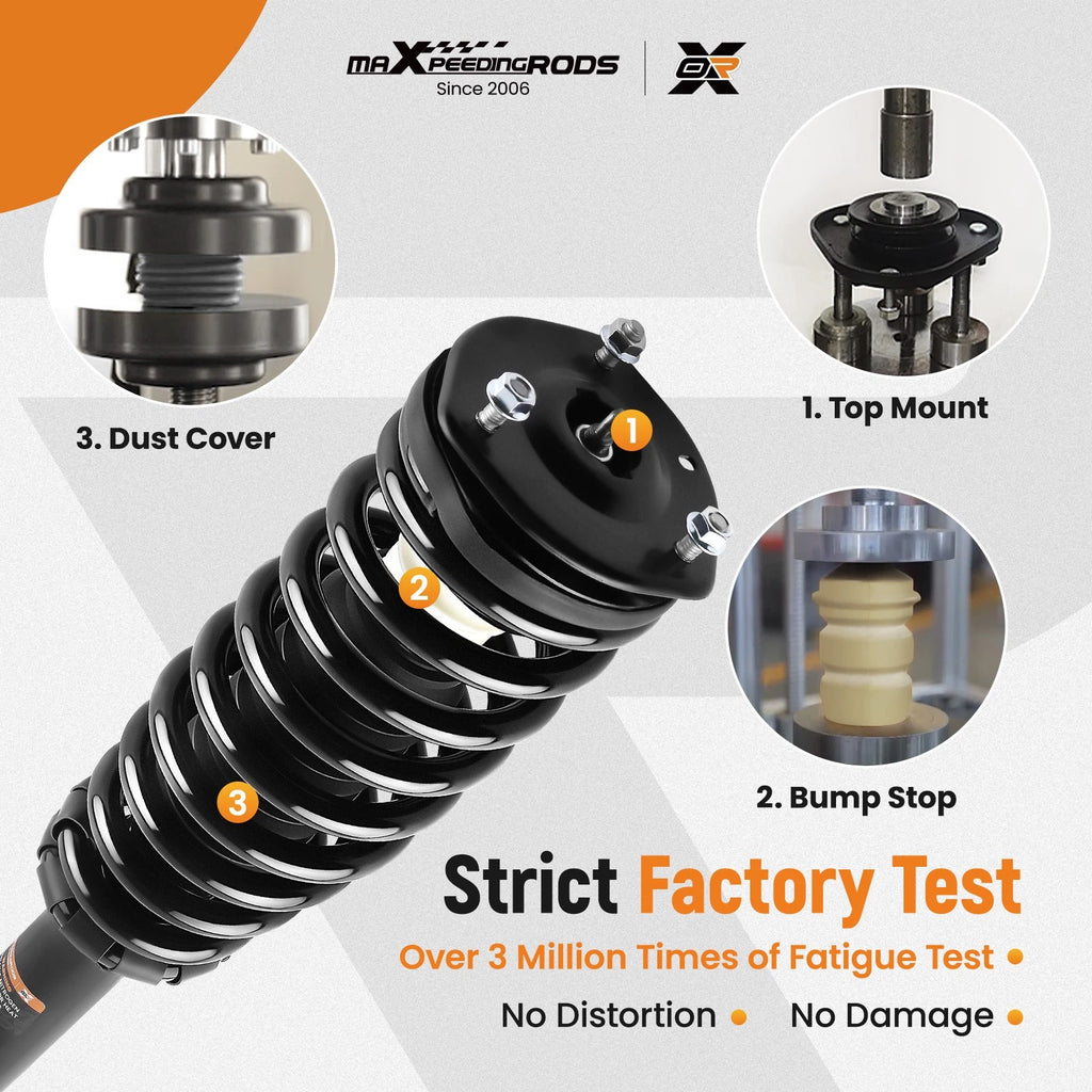 2X Front Shock Struts Assembly for Ford Fusion, Mercury Milan (2010–2012)
