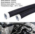10AN E85 Nylon Braided PTFE Fuel Line Kit for Fuel Lines (10-20 ft)