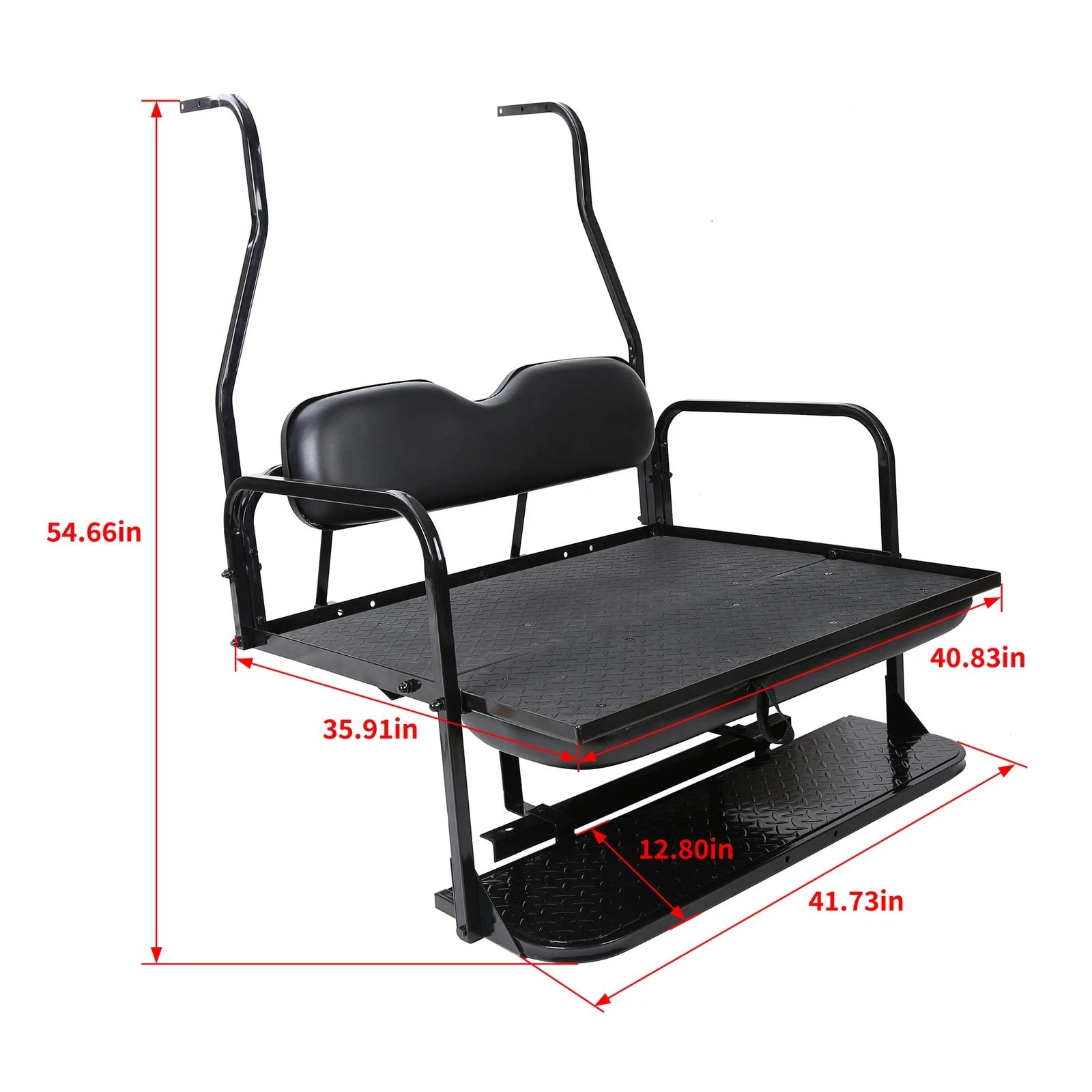 Flip Folding Rear Back Seat Kit for Club Car DS (2000.5–Present)