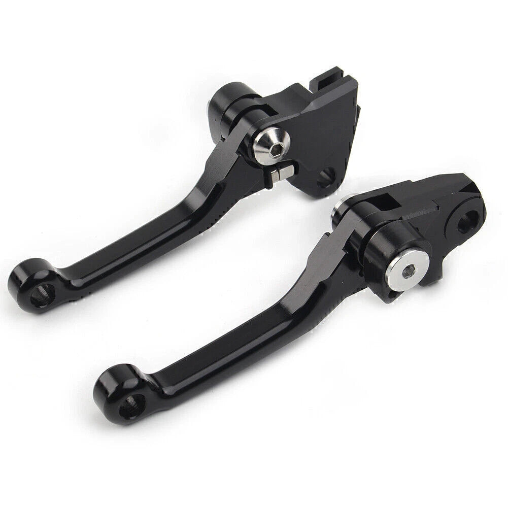 Black Pivot Brake Clutch Levers for Kawasaki KX250F KX450F (2004–2023)