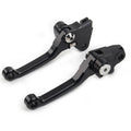 Black Pivot Brake Clutch Levers for Kawasaki KX250F KX450F (2004–2023)