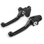 Black Pivot Brake Clutch Levers for Kawasaki KX250F KX450F (2004–2023)