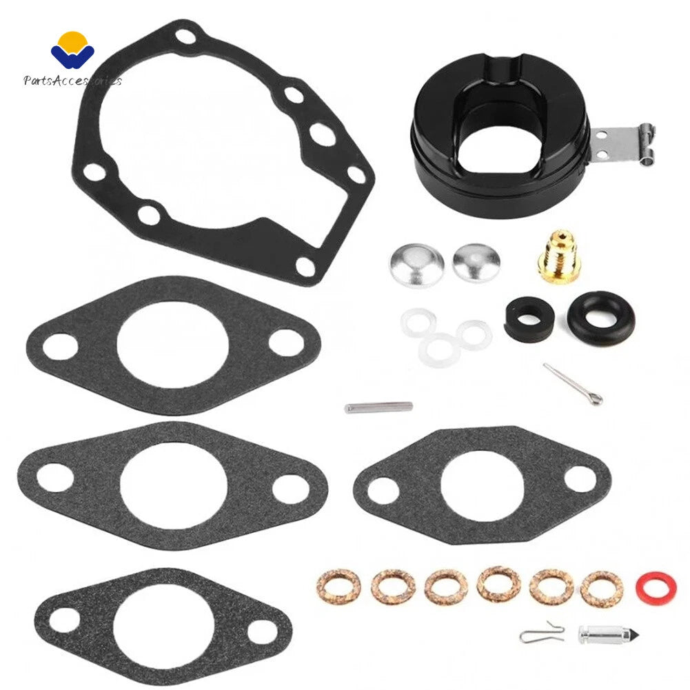 Carburetor Repair Rebuild Kit & Float for Johnson/Evinrude 18hp 20hp (1957–1968)