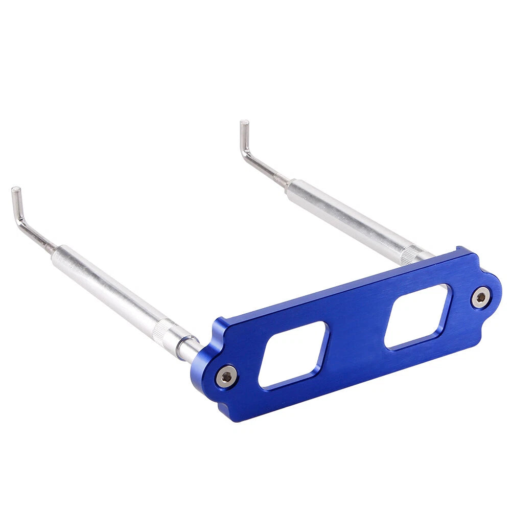 Blue Aluminum Battery Tie Down Kit for Honda Civic