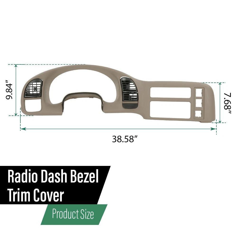 Dash Radio Bezel for Chevy Astro Van GMC Safari (1995–2005)