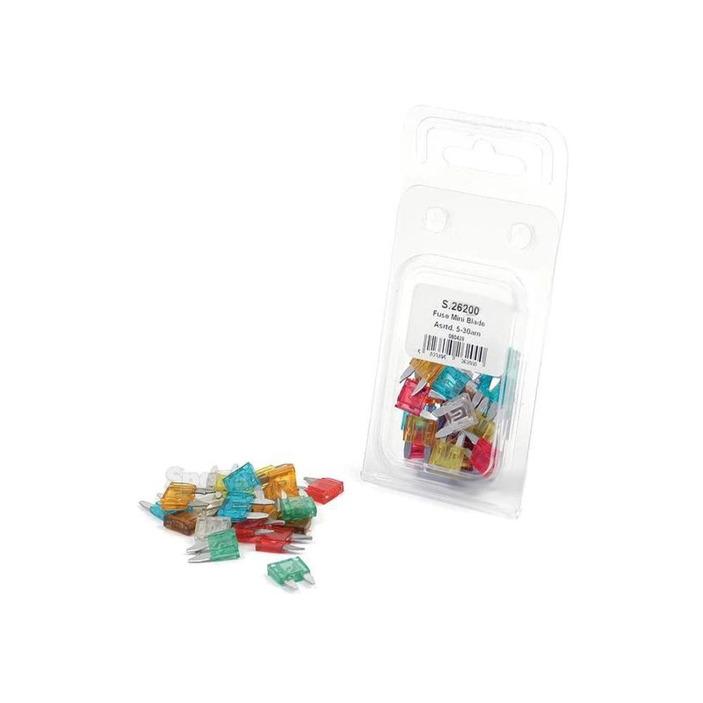 21 pcs Mini Blade Fuses for Various Applications (S.26200)