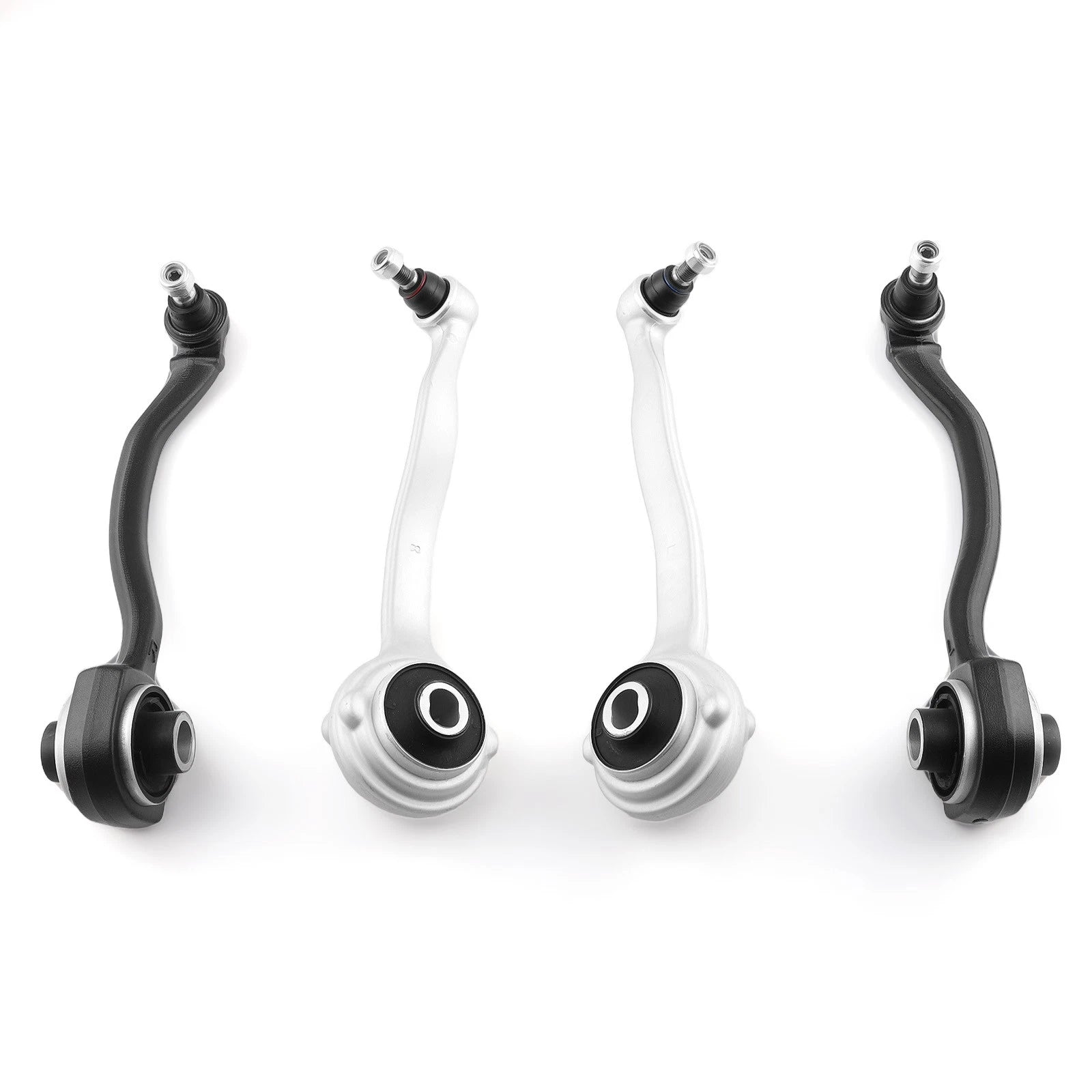 Set of 4 Front Lower Control Arms with Ball Joints for Benz (2001–2008)