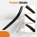 4X Window Visor Kit for Hyundai Elantra (2017–2020) Black Rain Guards