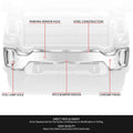 Chrome Front Bumper Face Bar w/ Sensor Holes for GMC Sierra 2500 3500 HD (2020–2023)