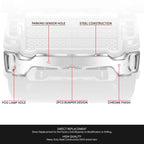 Chrome Front Bumper Face Bar w/ Sensor Holes for GMC Sierra 2500 3500 HD (2020–2023)