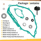 Water Pump Rebuild Kit w/ Impeller for Yamaha Rhino 700 (2006–2013) & Kodiak 700 (2003–2018)