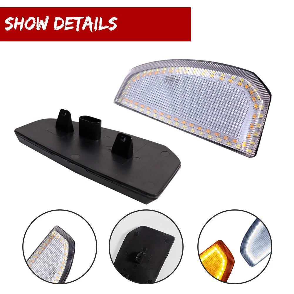 Switchback Clear LED Side Towing Mirror Signal Light for Toyota Tundra (2007–2021)