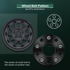 Set of 4 Wheel Spacers 1.25" Thick 5x4.75 12x1.5 for Chevy Camaro (1982–2002)