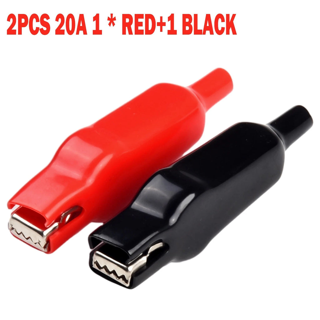 2PCS Crocodile Clips for Electrical Test Leads
