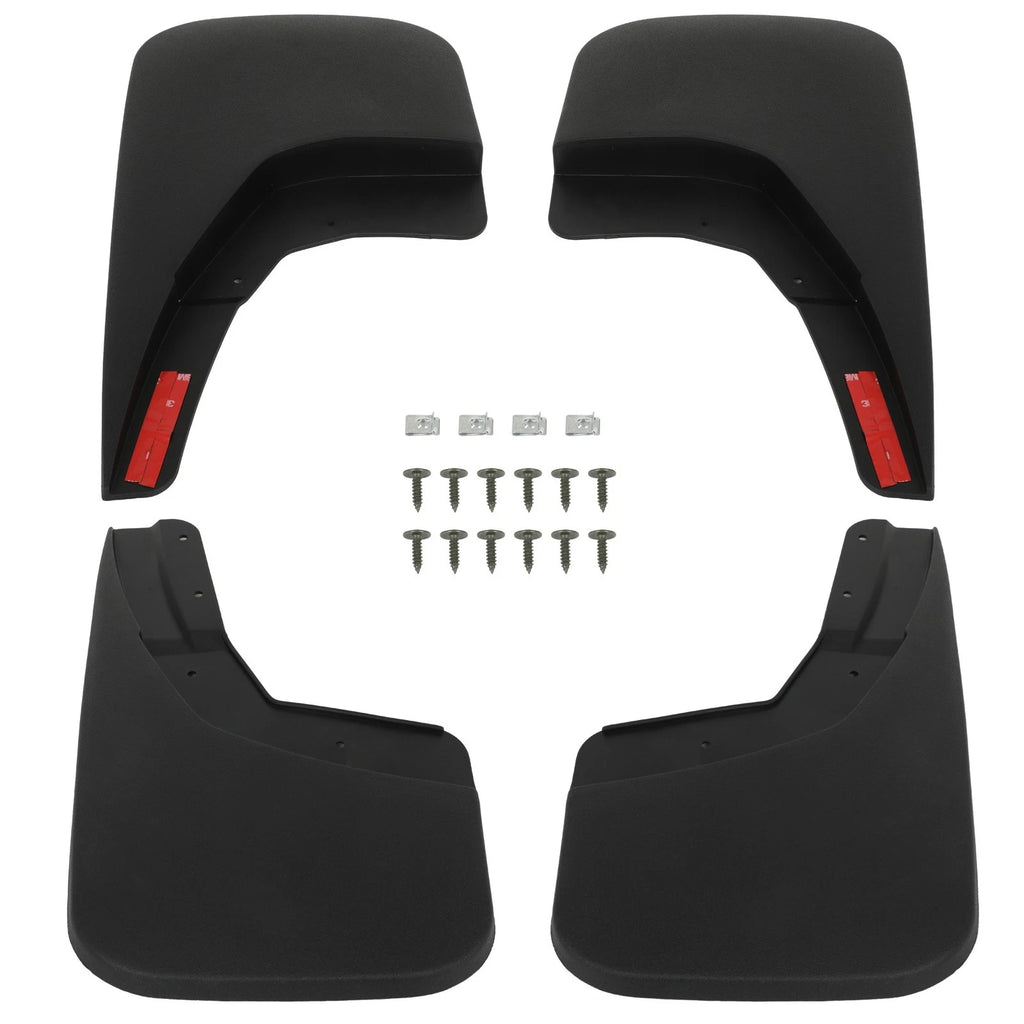 Set of 4 Splash Mud Flaps for Chevrolet Silverado 1500/2500/3500 (2014–2019)