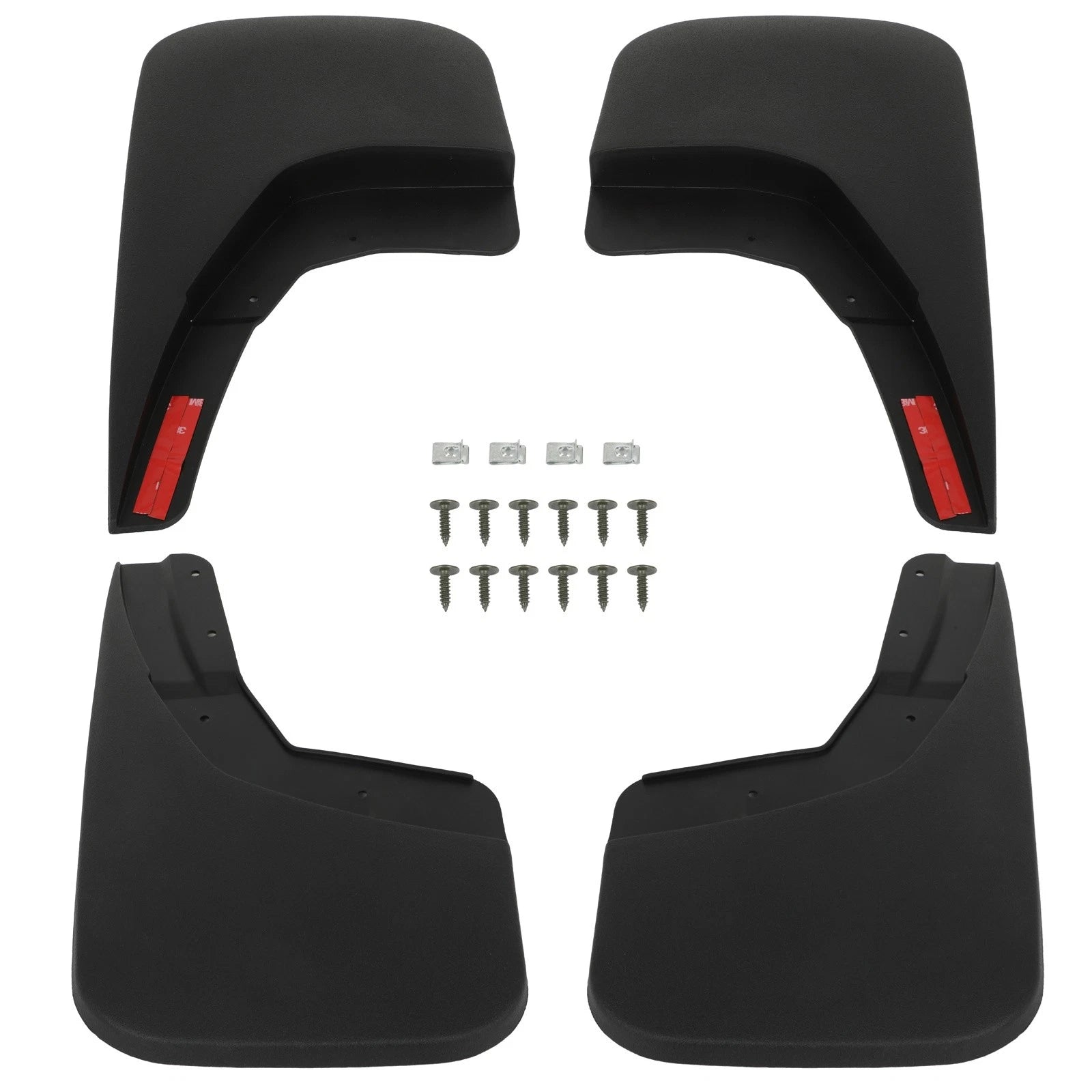 Set of 4 Splash Mud Flaps for Chevrolet Silverado 1500/2500/3500 (2014–2019)