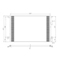 Replacement A/C Condenser Repair Part For 2003-2011 Saab 9-3 (Saab)