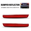 Set of 2 Rear Bumper Reflector Lamps for Acura MDX (2010–2013)
