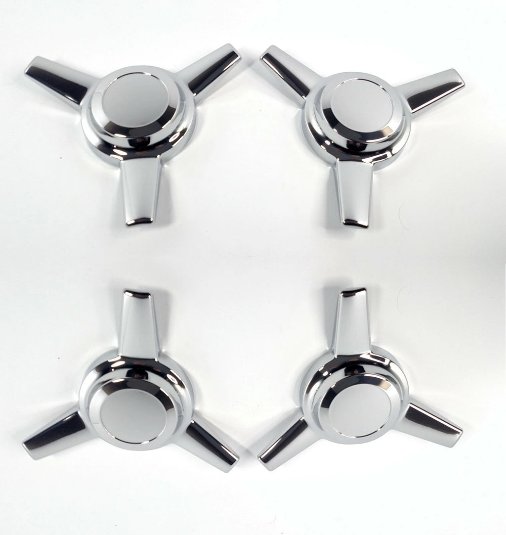 3 Bar Chrome Metal Spinners Set of 4 for Ford F-150 (2015–2020)