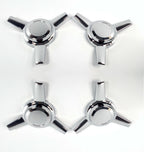 3 Bar Chrome Metal Spinners Set of 4 for Ford F-150 (2015–2020)