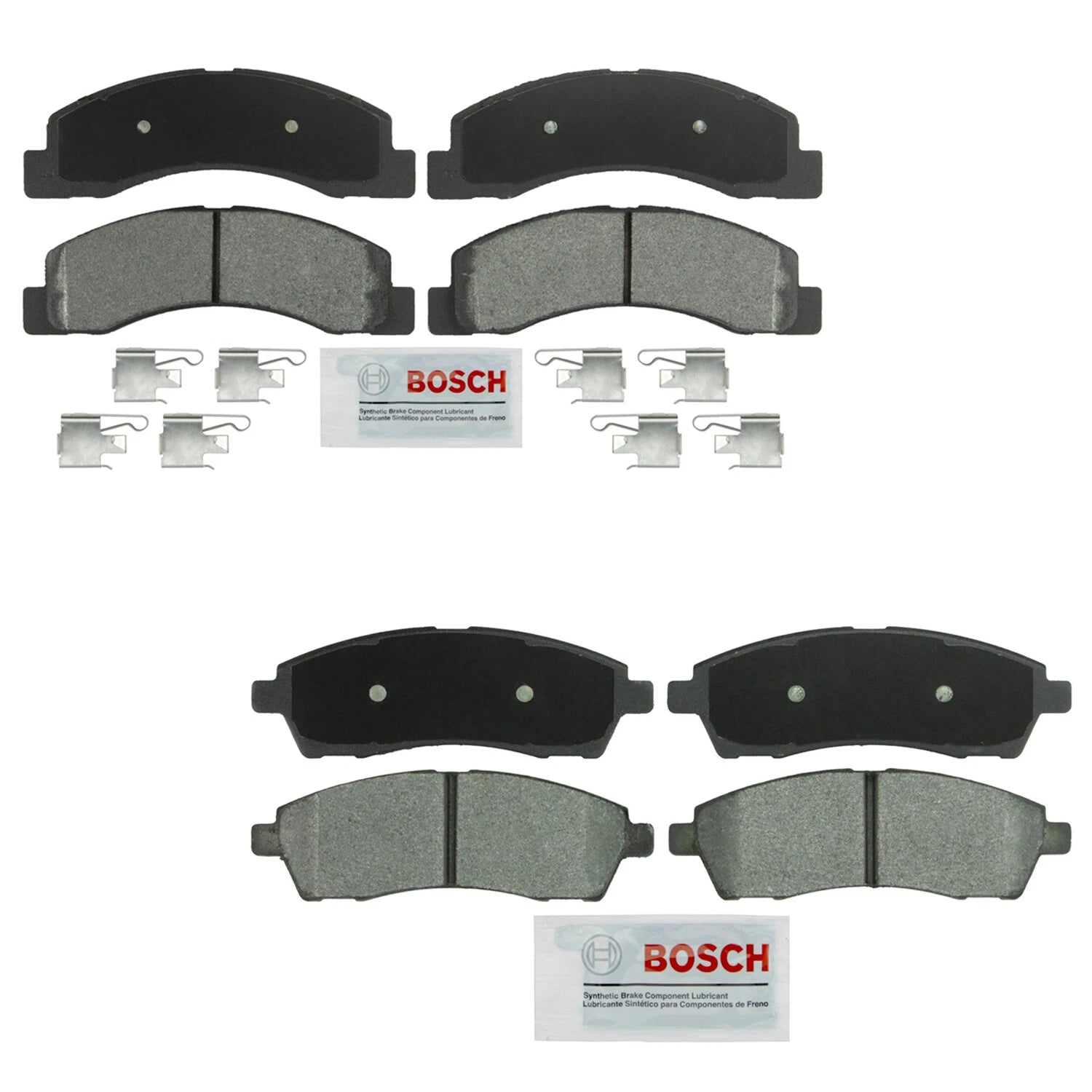 Set of 4 Bosch Severe Duty Semi-Met Disc Brake Pads for Excursion F-150 (2000–2005)