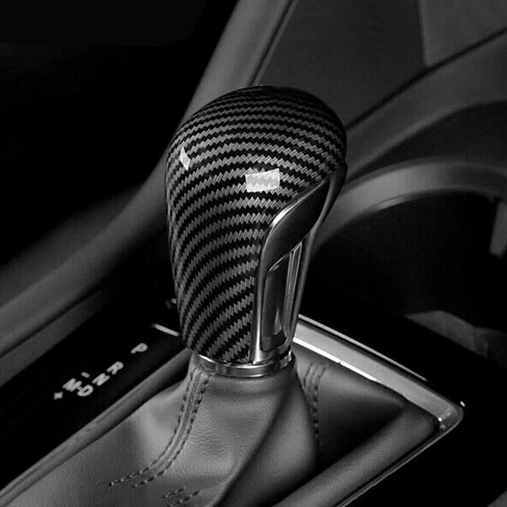 Carbon Fiber Gear Shift Knob Cover Trim for Mazda 3 Axela (2020–2021)