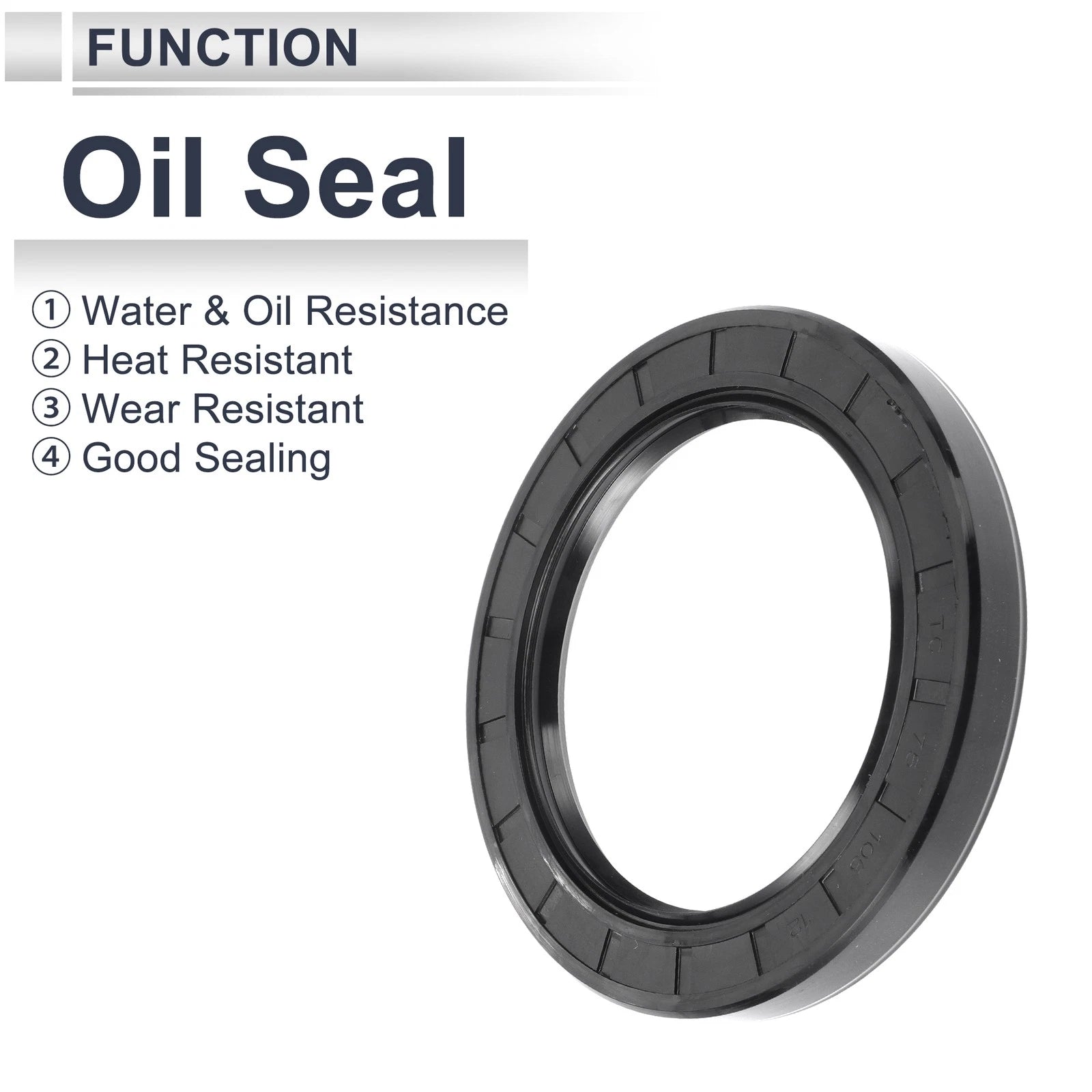 Set of 5 Oil Seal Rotary Shaft Seals for Various Models (75x105x12mm)